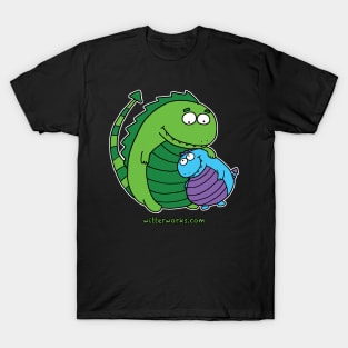 Dragon Snuggles (no text) T-Shirt